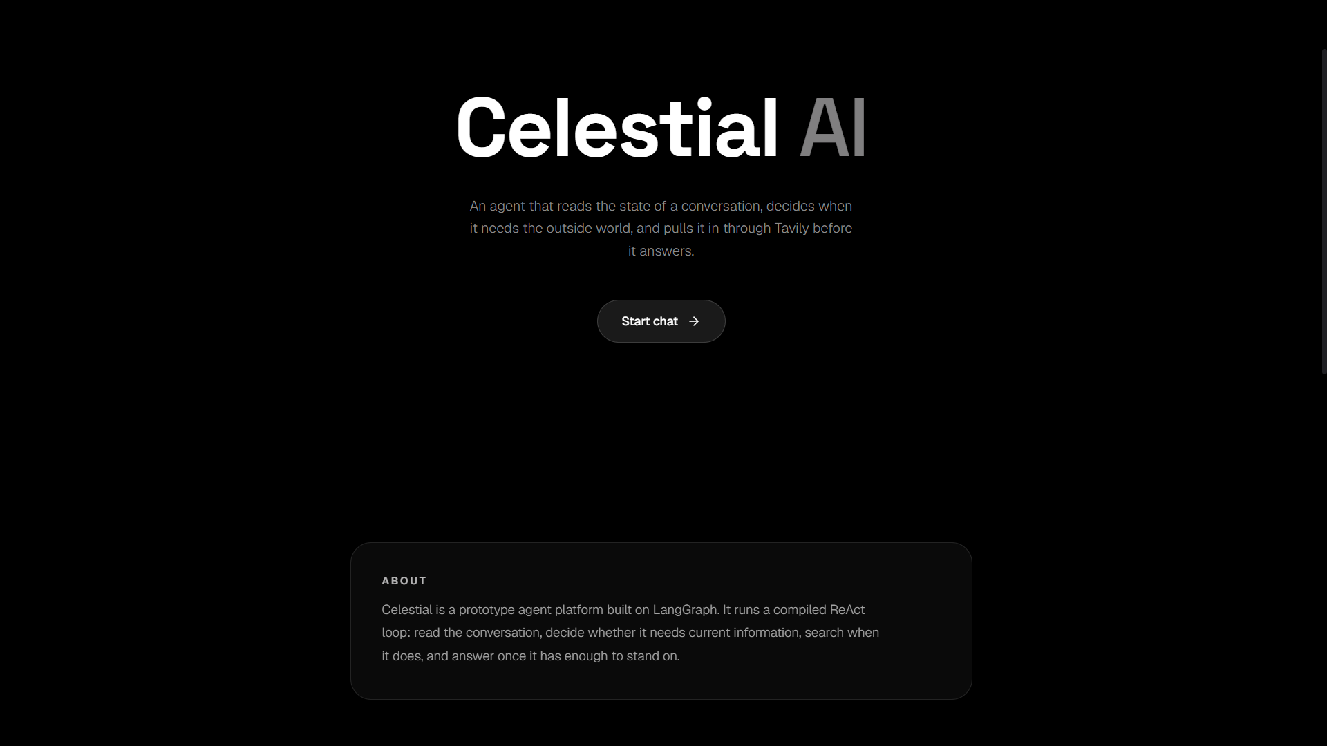 Celestial AI project preview